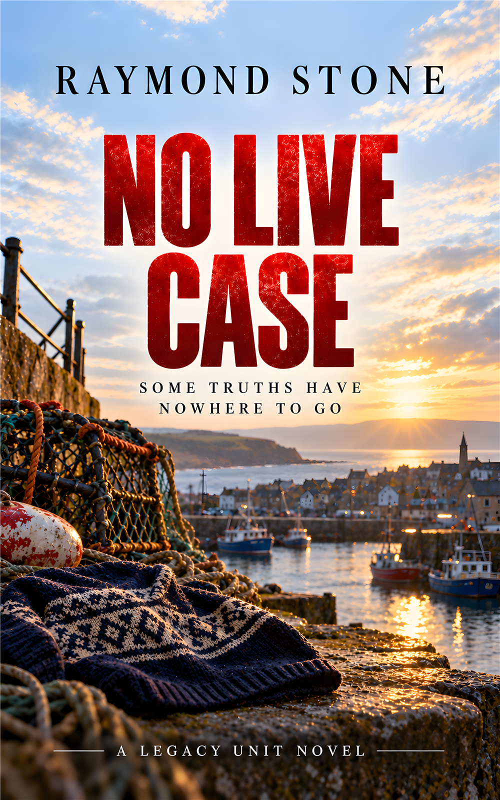 Cover of No Live Case, a Scottish crime novel by Raymond Stone